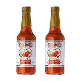 Marie Sharp's Hot Habanero Pepper Sauce, 10 oz - Authentic Belizean Hot Sauce with Fresh Red Habanero Peppers (Pack of 2)