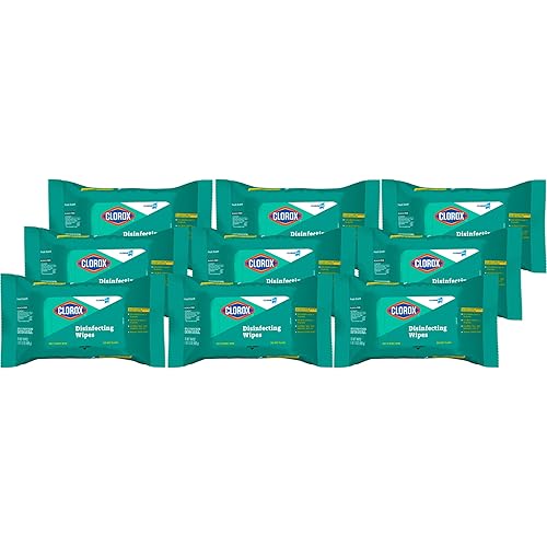 CloroxPro Disinfecting Wipes, Bleach-Free, Fresh Scent, 70 Count ((Package May vary) (Pack of 9)