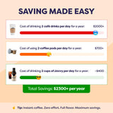 Javvy Cold Brew Coffee Concentrate Instant Coffee, Smooth Arabica Iced Coffee & Espresso Concentrate, 35 Servings, Caramel, 1 Pack