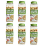 Pereg Quinoa with Dehydrated Vegetables & Herbs, (10.58 Oz x 6 Pack) Quinoa Grains - Gluten-Free, Non-GMO & Vegan Rice & Pasta Alternative Complete Protein Source & Superfood Pre-Washed & Seasoned