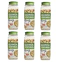Pereg Quinoa with Dehydrated Vegetables & Herbs, (10.58 Oz x 6 Pack) Quinoa Grains - Gluten-Free, Non-GMO & Vegan Rice & Pasta Alternative Complete Protein Source & Superfood Pre-Washed & Seasoned