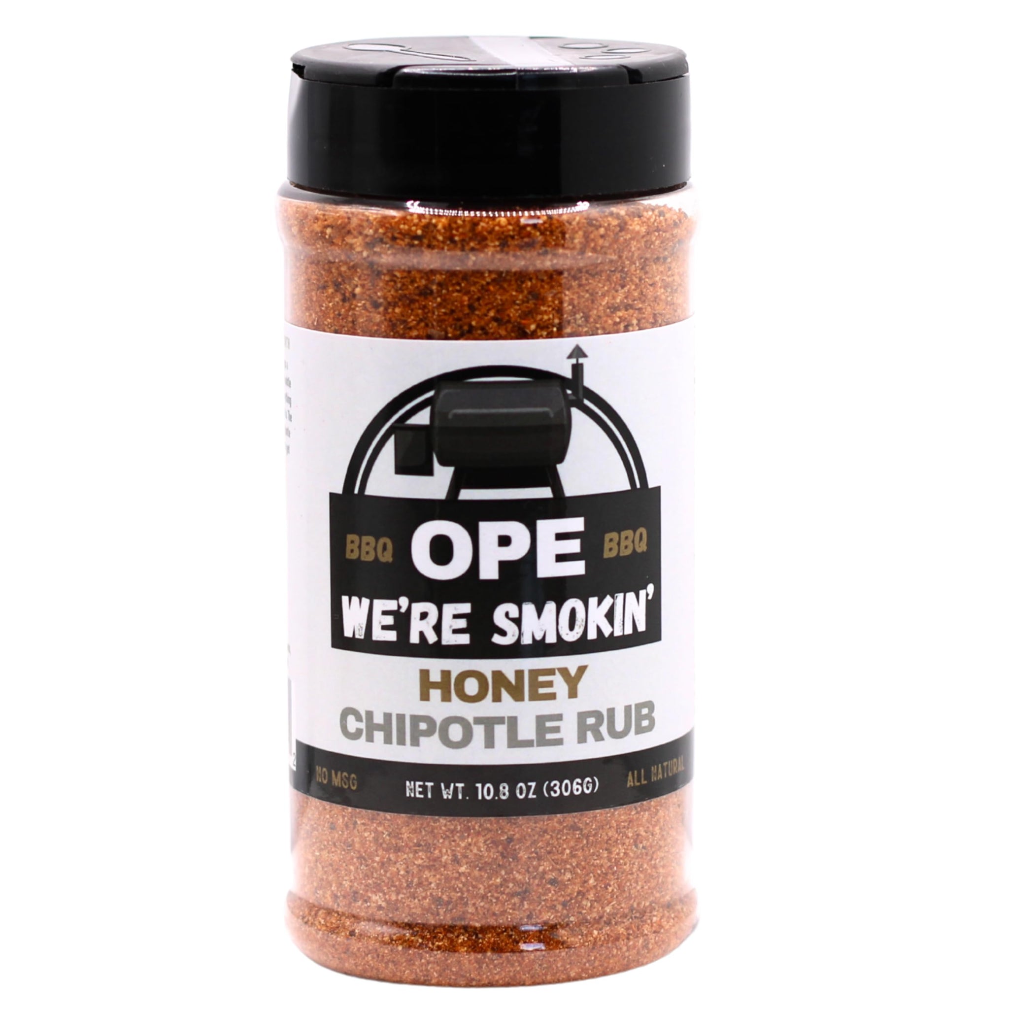 Honey Chipotle BBQ Rub (10.8 oz) - Sweet & Spicy BBQ Seasoning for Chicken, Ribs, Wings & Pork - No MSG, Gluten Free, All Natural - Smoky Grill