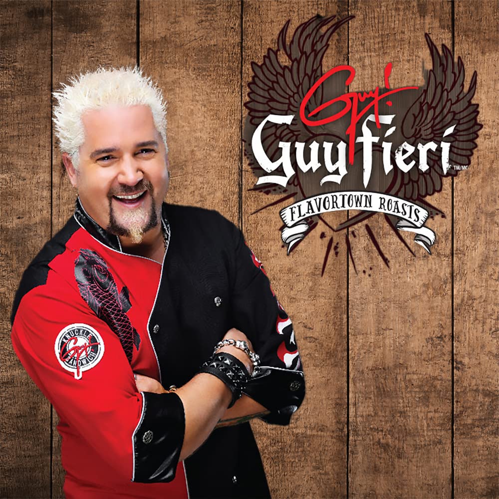 Guy Fieri Flavortown Roasts Decaffeinated Coffee Pods, Unleaded Medium Roast Decaf Coffee, Single Serve Cups for Keurig K Cup Brewers,24 Count(Pack