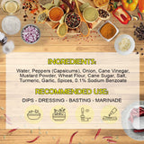 Eaton's West Indian Hot Mustard Sauce - Jamaican Jerk Spicy Mustard Sauce, Meat Rubs, Seasonings, and Glaze for BBQ, Chicken Wings, Smokey Steak