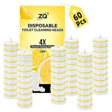 60 Count Toilet Bowl Wand Refills for Clorox, Disposable Toilet Cleaner Refill Pads for Clorox Wand Cleaning System, Upgrade Toilet Brush for Bathroom