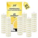 60 Count Toilet Bowl Wand Refills for Clorox, Disposable Toilet Cleaner Refill Pads for Clorox Wand Cleaning System, Upgrade Toilet Brush for Bathroom
