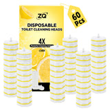 60 Count Toilet Bowl Wand Refills for Clorox, Disposable Toilet Cleaner Refill Pads for Clorox Wand Cleaning System, Upgrade Toilet Brush for Bathroom