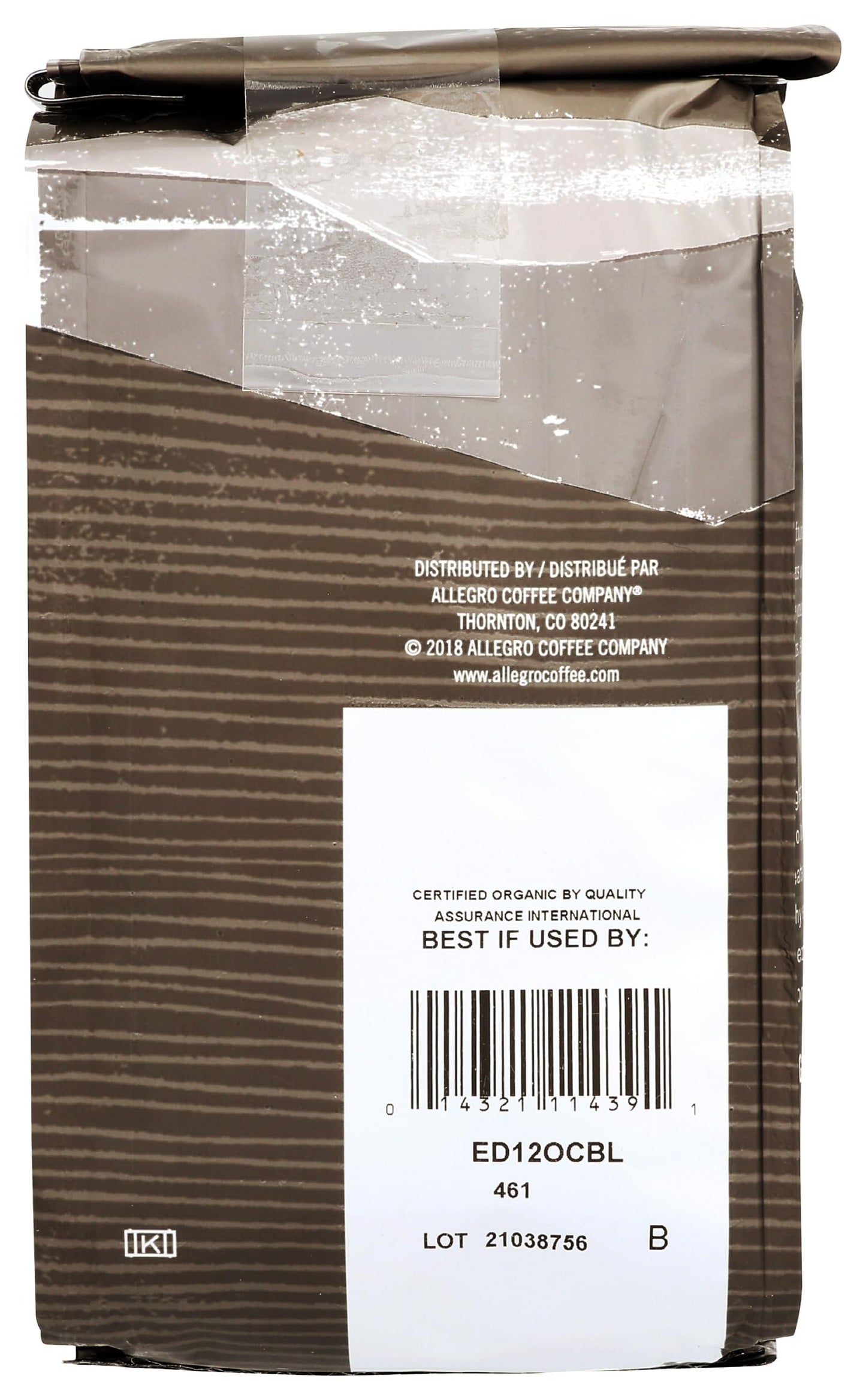 Allegro Coffee Organic Continental Blend Ground Coffee, 12 oz
