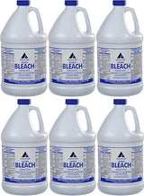 6 Pack 1 Gallon Bottles Liquid Ultra Germicidal Cleaning Bleach Chlorine Ready To Use