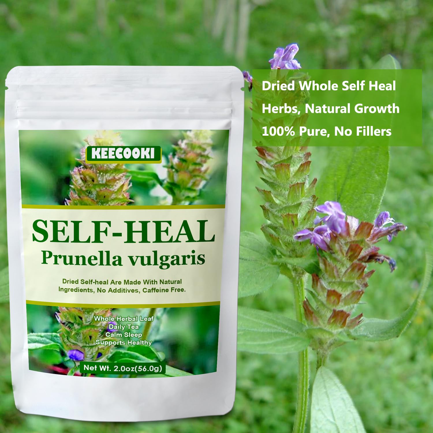 100% Natural Dried Self Heal, 2.0oz(56g), Self Heal Herbs,Sun Dried, No Additives