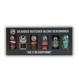 Bearded Butchers Mexican-Style Hot & Mild 6-Pack Seasoning Bundle - Bold, Chipotle, Hot, Taco, Cajun & Zesty Lime Blends - Gluten-Free, No MSG