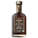 Crown Maple Certified Organic Bourbon Barrel Aged Maple Syrup, Pure, Gluten Free, No Preservatives, Non-GMO Pairs well with Pancakes, Coffee