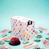 Celebration Billionaire Explosion Cake Box by Send A Cake, Ready-to-Gift Surprise with Mini Bundt Cakes, Candies & Music - Fun Birthday & Party Gift