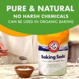 ARM & HAMMER Baking Soda, Multi-Purpose 100% Pure Sodium Bicarbonate Powder for Cooking, Baking, Cleaning, Laundry, Deodorizing, DIY & More, 2.7 Lbs