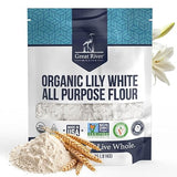 Great River Milling Lily White Organic All-Purpose Flour | Unbleached & Unbromated | Non-GMO, Kosher | Ideal for Bread, Cookies, Cakes, Pizza Dough