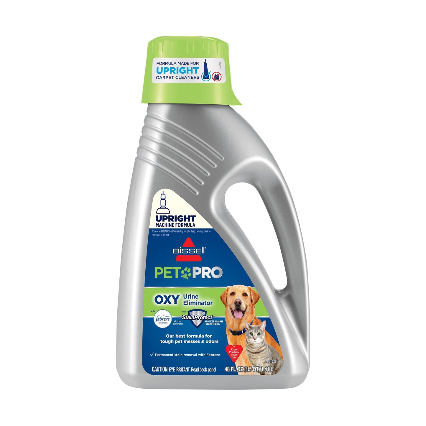 Bissell PET PRO OXY Urine Eliminator with Febreze Carpet Deep Clean Solution, with StainProtect Technology, for use in leading upright carpet