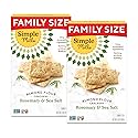 Simple Mills Almond Flour Crackers, Family Size, Rosemary & Sea Salt - Gluten Free, Vegan, Healthy Snacks, 7 Ounce (Pack of 2)