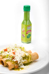 Mexico Lindo Green Habanero Hot Sauce | Real Green Habanero Chili Pepper | 75,900 Scoville Level | Enjoy with Mexican Food, Seafood & Pasta | 4.5 Fl
