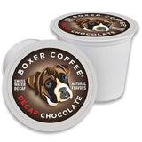 Boxer Coffee Swiss Water Decaf Chocolate Pods - Compatible with Keurig K-Cup Brewers | 48 Count Single-Serve Cups | Gourmet Specialty Artisan Decaf