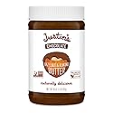 Justin's Chocolate Hazelnut and Almond Butter, Organic Cocoa, No Stir, Gluten-free, Responsibly Sourced, 16 Ounce Jar (6 Pack)
