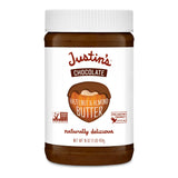 Justin's Chocolate Hazelnut and Almond Butter, Organic Cocoa, No Stir, Gluten-free, Responsibly Sourced, 16 Ounce Jar (6 Pack)