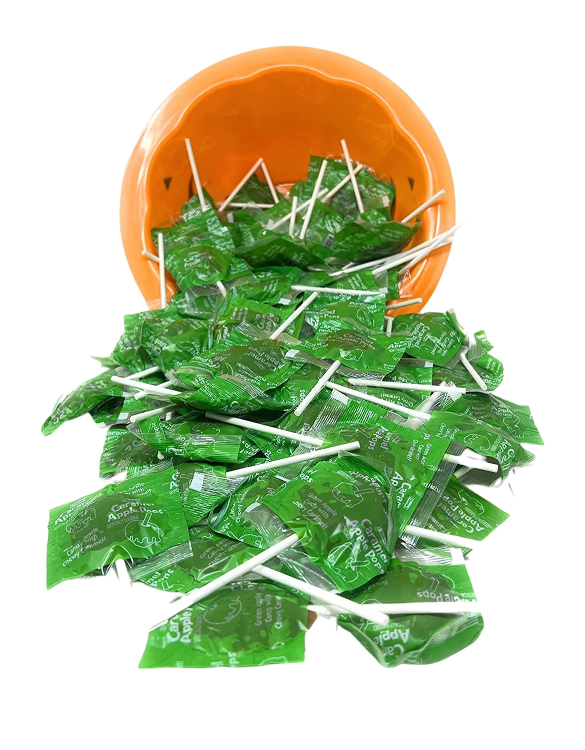 Caramel Apple Tootsie Pops Bulk Lollipops Suckers Filled With Chewy Tootsie Roll Candy Single Flavor Value Pack In Resealable Bag 4 lbs (64 Oz)