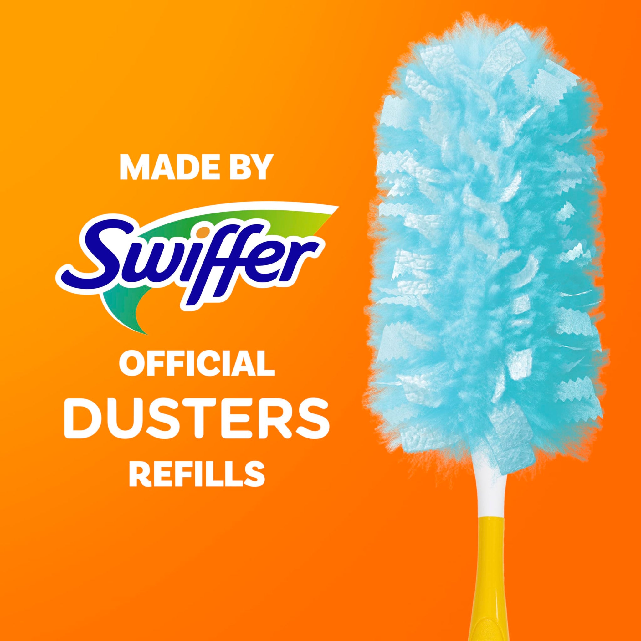 Swiffer Dusters Refill for Cleaning, Made by SWIFFER, Feather & Microfiber Duster Disposable Alternative, for Dusting Furniture, Blinds, Ceiling Fans