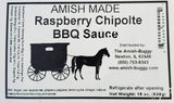 Amish Made BBQ Sauce 16 oz. Jar 2pack (Raspberry Chiptole)