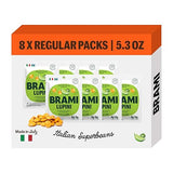 BRAMI Lupini Beans Snack, Chili & Lime | 7g Plant Protein, 0g Net Carbs | Vegan, Vegetarian, Keto, Plant Based, Mediterranean Diet, Non Perishable |