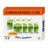BRAMI Lupini Beans Snack, Chili & Lime | 7g Plant Protein, 0g Net Carbs | Vegan, Vegetarian, Keto, Plant Based, Mediterranean Diet, Non Perishable |