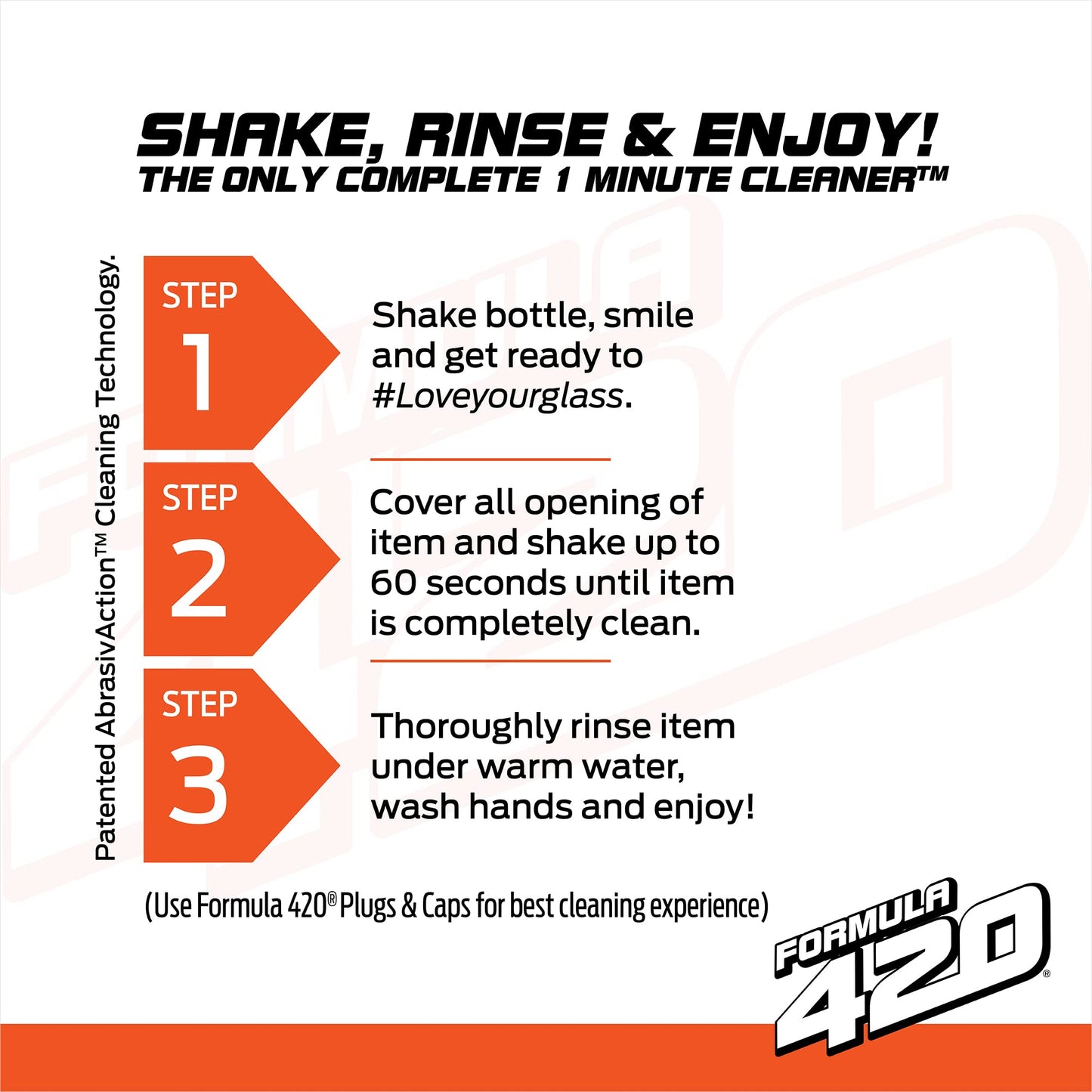 Formula 420 Variety Pack : 1 Bottle Glass Metal Ceramic Pipe Original Cleaner 12 Oz. & 1 Bottle Formula 710 Instant Cleaner 12oz (2 Bottles Total)