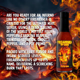 Hellfire Hot Sauce Firearrhea - Extreme Hot Sauce with the World’s Hottest Four Peppers, 5 oz.