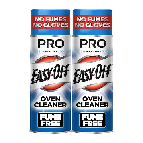 Easy-Off Fume Free PRO size Oven Cleaner Foam, Removes Grease & Burned-On Food, For Ovens, Air Fryers & More 24oz (2-count)