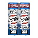 Easy-Off Fume Free PRO size Oven Cleaner Foam, Removes Grease & Burned-On Food, For Ovens, Air Fryers & More 24oz (2-count)