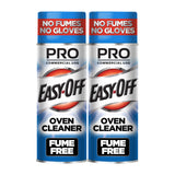 Easy-Off Fume Free PRO size Oven Cleaner Foam, Removes Grease & Burned-On Food, For Ovens, Air Fryers & More 24oz (2-count)