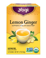Yogi Tea Lemon Ginger Tea Bags, 16 ct