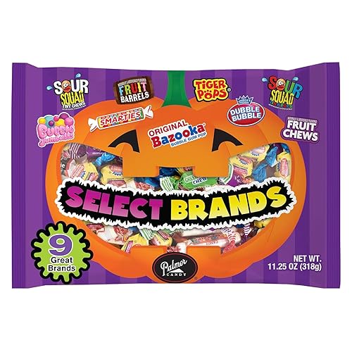 (1) 13 oz Bag Select Brands. Bag Mixed Candy ( Brands Include Charms Mini Pops, Dubble Bubble Gum, Jawbreakers, Tiger Pops, Smarties, Airheads