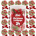 Christmas Swirl Lollipops, 24 Christmas Lollipops Individually Wrapped, Delicious Suckers Bulk For Festive Treats, Perfect christmas suckers for Gift
