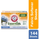 ARM & HAMMER Fabric Softener Sheets, Mountain Rain 144ct