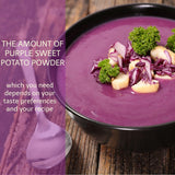 Purple Sweet Potato Powder, Pure All Natural Purple Sweet Potato Powder for Baking, Flavoring, Smoothies, Beverage, 8 oz