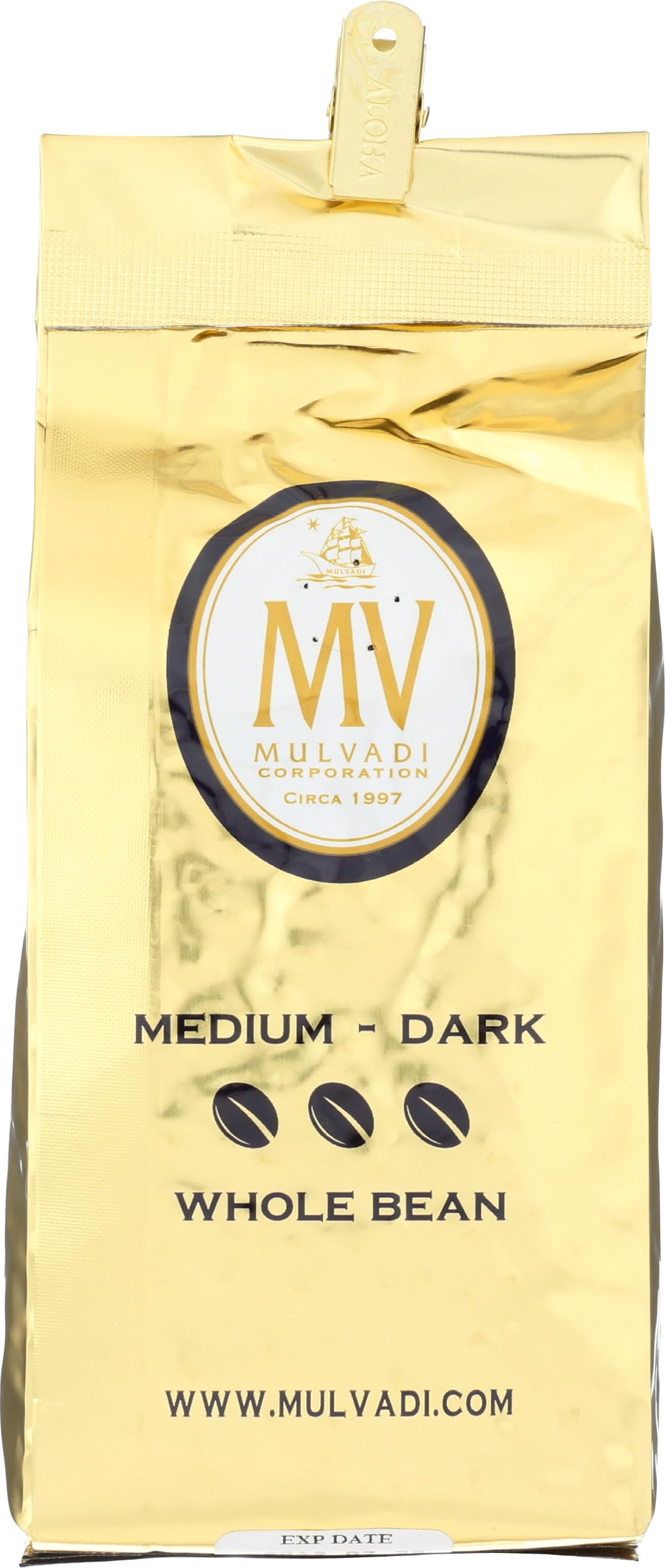Mulvadi 100% KONA COFFEE BEAN, 7 OZ