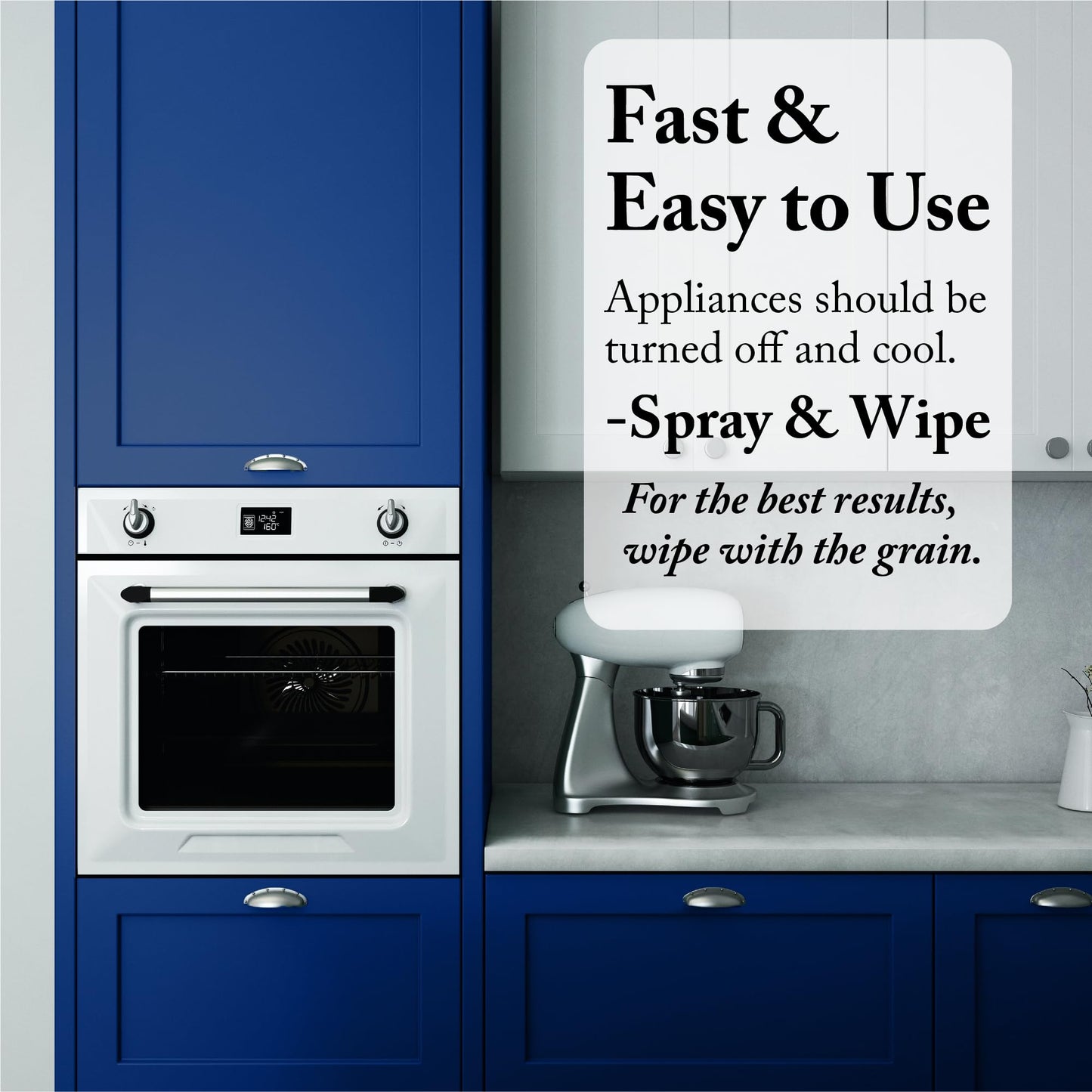 Goddard's Stainless Steel Cleaning Spray for Kitchen Appliances - Removes Grease & Food Stains, Brightens Surfaces to Streak-Free Shine, Resists