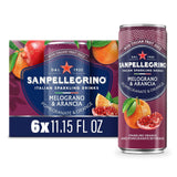 San Pellegrino Sparkling Fruit Beverages Variety Pack, 11.15 fl oz Cans - 24 Pack - Blood Orange, Lemon, Prickly Pear & Pomegranate Orange