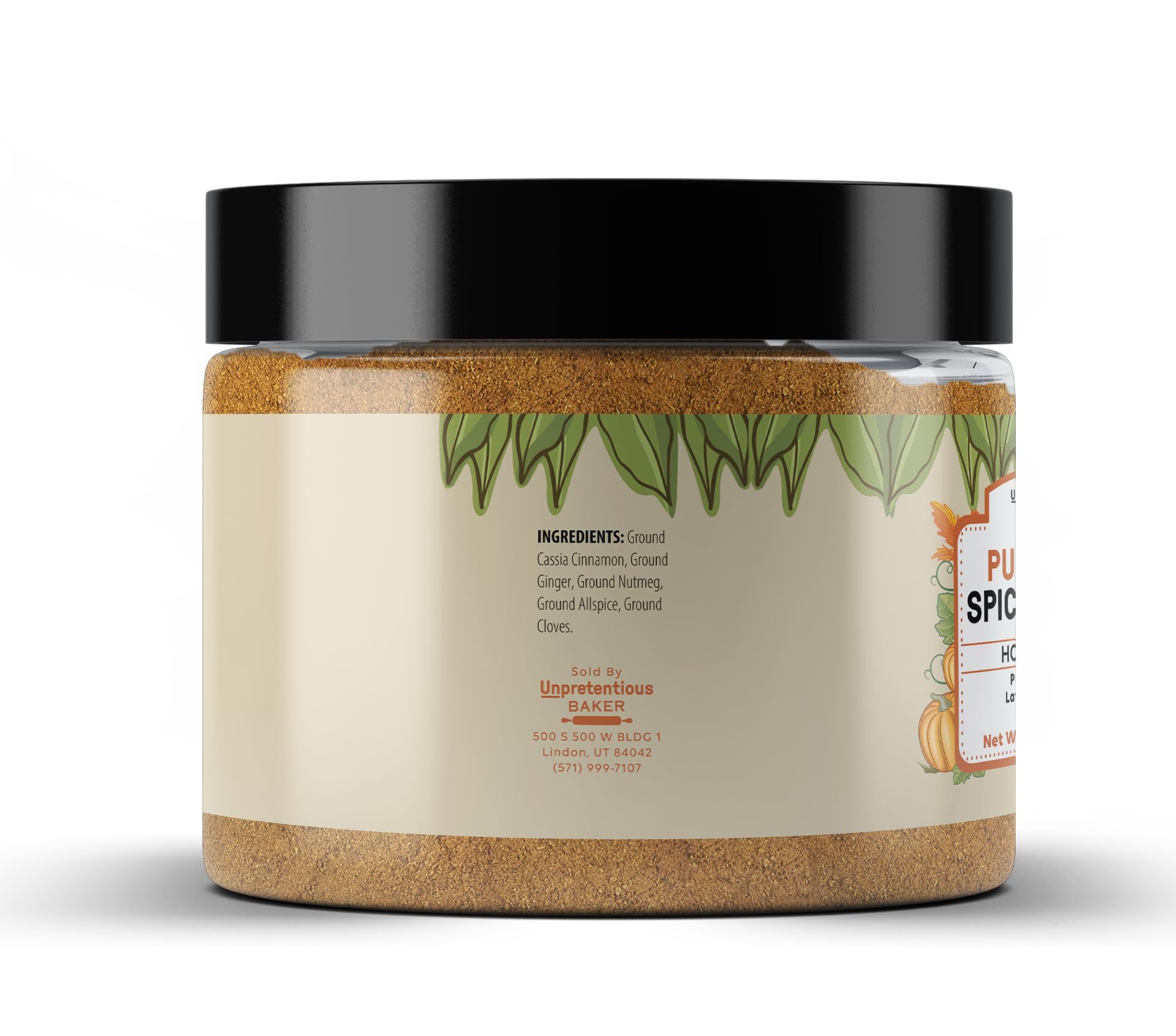 Unpretentious Pumpkin Spice Blend, 3.9 oz, Fall Flavor, Aromatic, Drinks & Baking