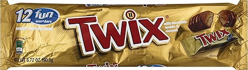 Twix Chocolate Caramel Cookie Fun Size Candy bar, 6.72 oz 12 ct
