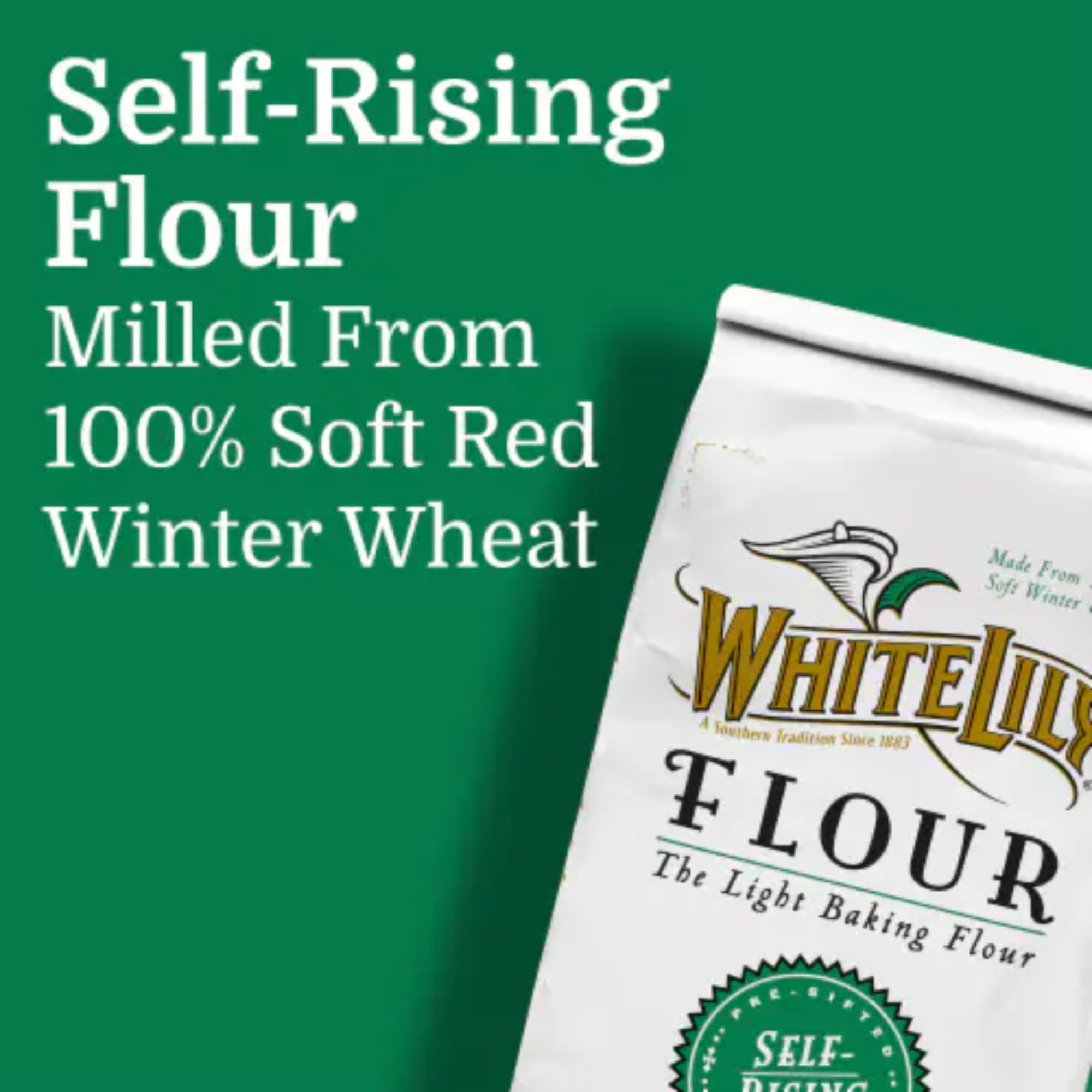 White Lily Enriched Bleached Self Rising Flour, 80 oz
