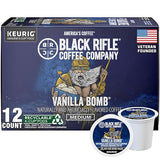 Black Rifle Coffee Company Vanilla Bomb 12 Count, Medium Roast K Cups - Single Serve K Cups Coffee Pods - Kcup Pods Compatible with Keurig 1.0 & 2.0
