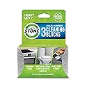 EarthStone Multi-Purpose Cleaning Block, For Kitchens, Bathrooms, Tools, and More, Made in the USA, 3-Pack