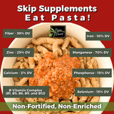 Papa Vince Organic Italian Pasta - Imported Whole Wheat Heirloom Grain from Italy: Non-Enriched, Bronze Die-Cut, High Fiber, Slow Carb, Slow-Dried
