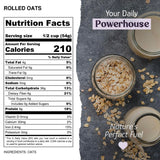 Regular Rolled Oats, Organic, Bulk, Oatmeal, Breakfast Food, Non-Gmo, High Fiber (25 Pounds)